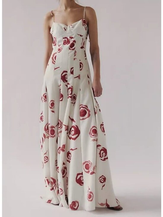 Free People Dresses & Skirts - Free People Estefania Rosseta Maxi Dress Garden Cottagecore Boho Chic Womens M